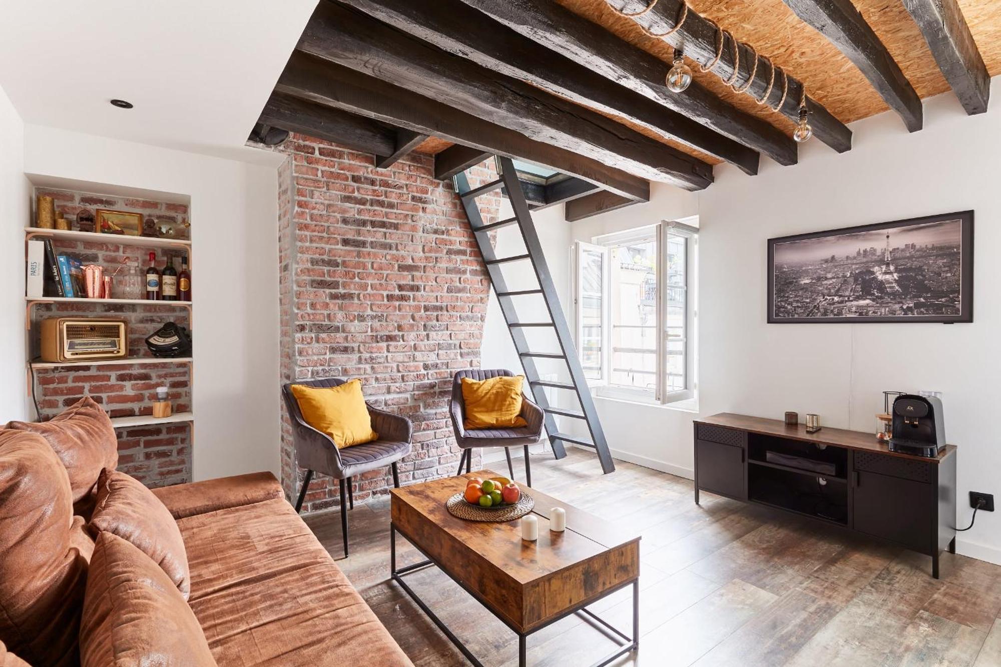 Central 1Br Room Space Paris Exterior foto